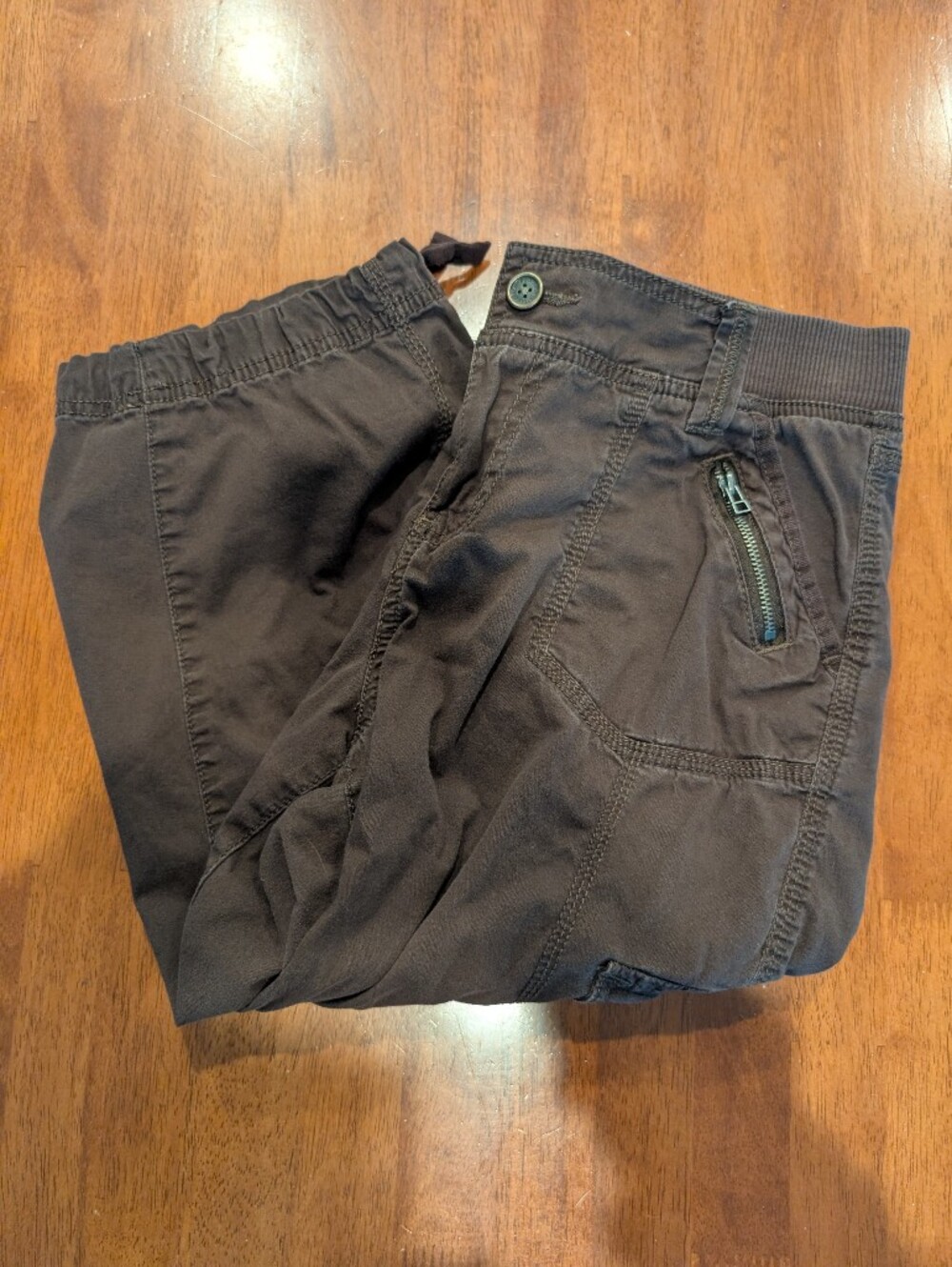 Sonoma Women's Cargo Capri Pants Brown Size 16